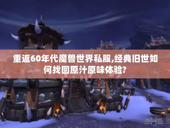 重返60年代魔兽世界私服,经典旧世如何找回原汁原味体验?