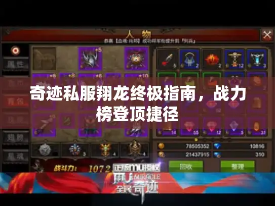 奇迹私服翔龙终极指南，战力榜登顶捷径