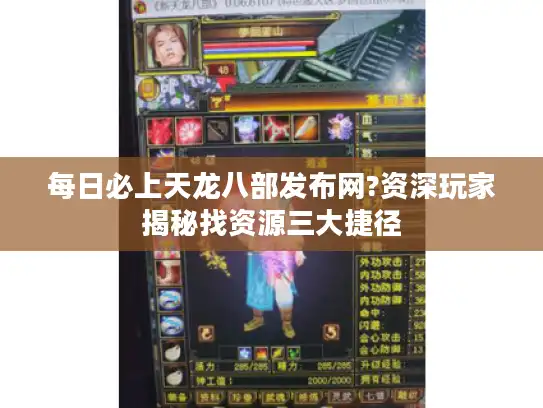 每日必上天龙八部发布网?资深玩家揭秘找资源三大捷径