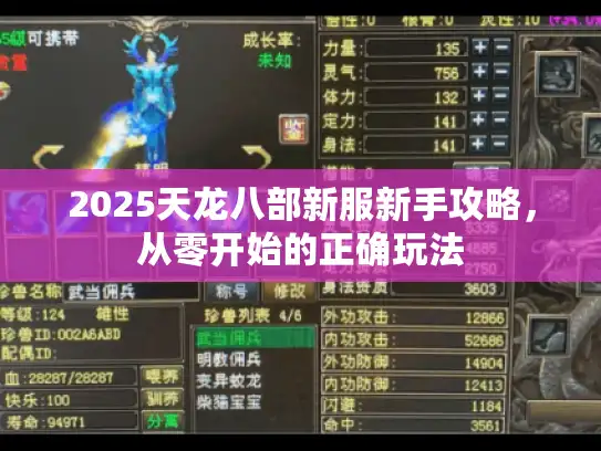2025天龙八部新服新手攻略，从零开始的正确玩法