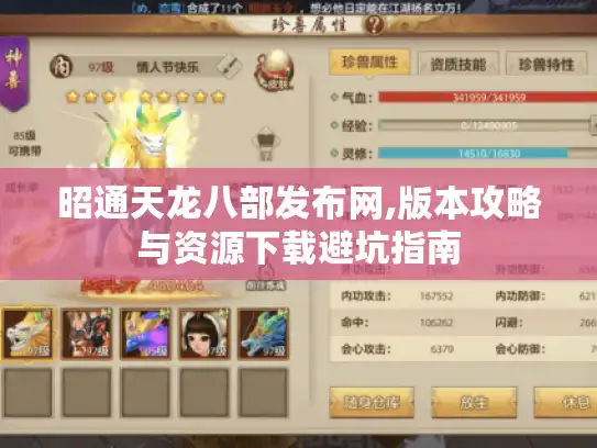 昭通天龙八部发布网,版本攻略与资源下载避坑指南