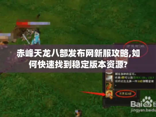 赤峰天龙八部发布网新服攻略,如何快速找到稳定版本资源?