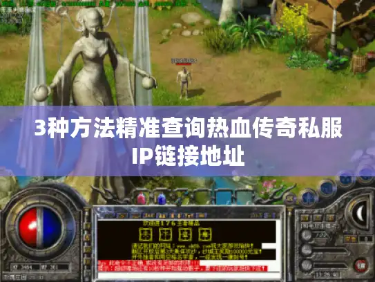 3种方法精准查询热血传奇私服IP链接地址