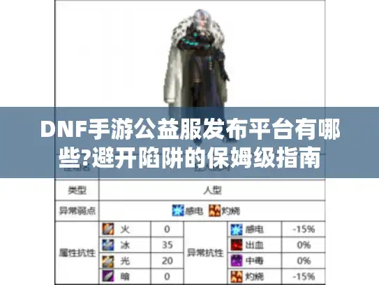 DNF手游公益服发布平台有哪些?避开陷阱的保姆级指南