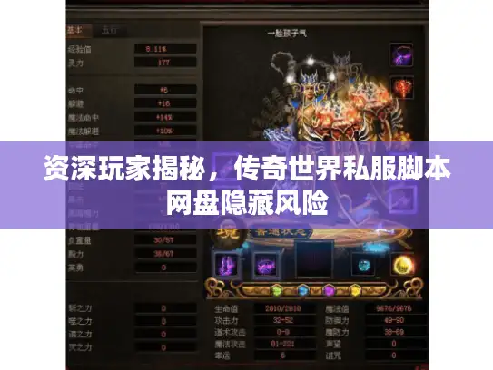 资深玩家揭秘，传奇世界私服脚本网盘隐藏风险