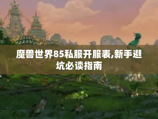 魔兽世界85私服开服表,新手避坑必读指南