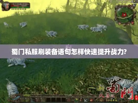 蜀门私服刷装备语句怎样快速提升战力?