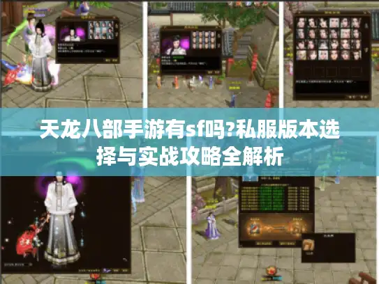 天龙八部手游有sf吗?私服版本选择与实战攻略全解析