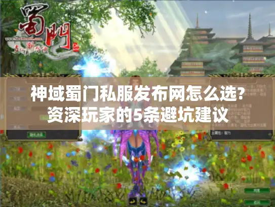 神域蜀门私服发布网怎么选?资深玩家的5条避坑建议