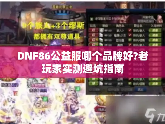 DNF86公益服哪个品牌好?老玩家实测避坑指南 DNF86公益服哪个品牌好?老玩家实测避坑指南