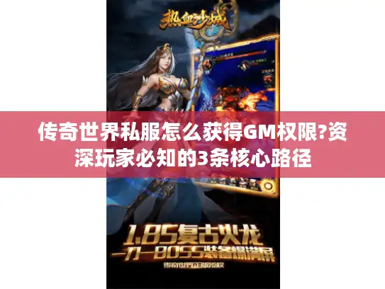 传奇世界私服怎么获得GM权限?资深玩家必知的3条核心路径
