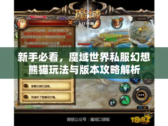新手必看，魔域世界私服幻想熊猫玩法与版本攻略解析