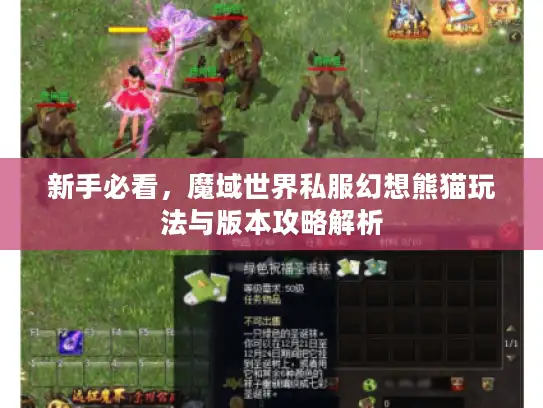 新手必看，魔域世界私服幻想熊猫玩法与版本攻略解析
