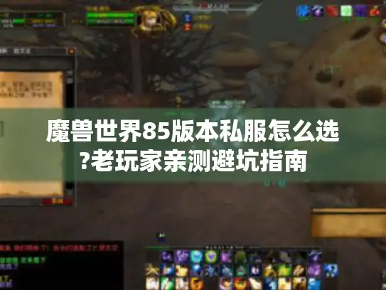 魔兽世界85版本私服怎么选?老玩家亲测避坑指南