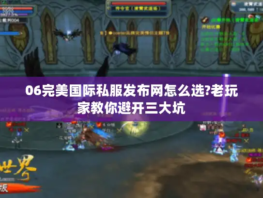 06完美国际私服发布网怎么选?老玩家教你避开三大坑