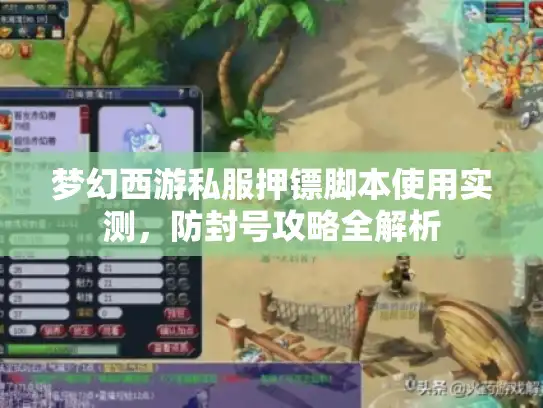 梦幻西游私服押镖脚本使用实测，防封号攻略全解析
