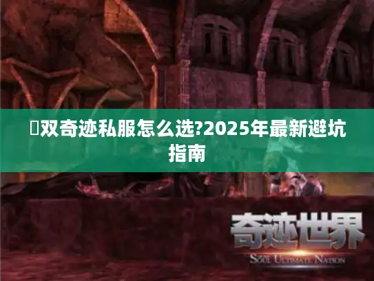 無双奇迹私服怎么选?2025年最新避坑指南