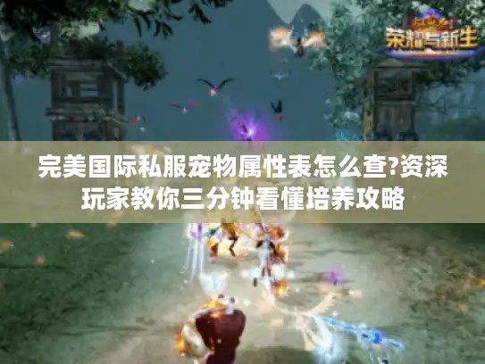 完美国际私服宠物属性表怎么查?资深玩家教你三分钟看懂培养攻略