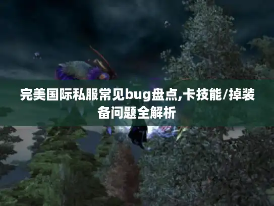 完美国际私服常见bug盘点,卡技能/掉装备问题全解析
