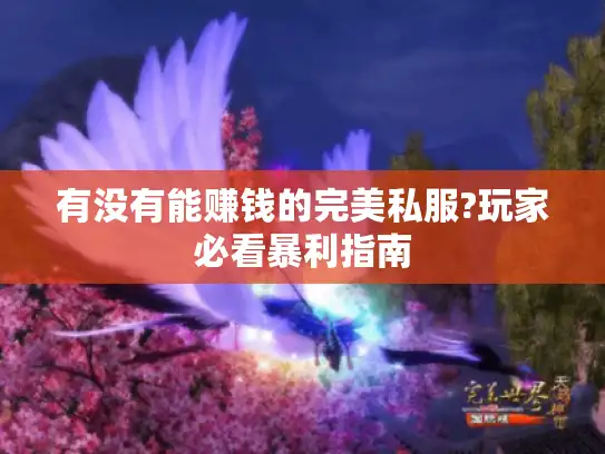 有没有能赚钱的完美私服?玩家必看暴利指南