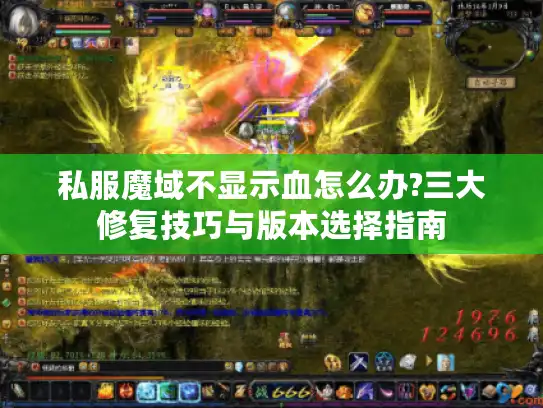 私服魔域不显示血怎么办?三大修复技巧与版本选择指南