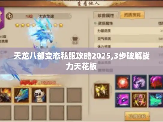 天龙八部变态私服攻略2025,3步破解战力天花板