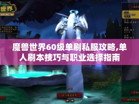 魔兽世界60级单刷私服攻略,单人刷本技巧与职业选择指南