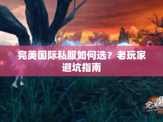 完美国际私服如何选？老玩家避坑指南