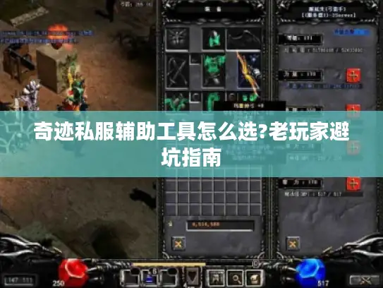 奇迹私服辅助工具怎么选?老玩家避坑指南
