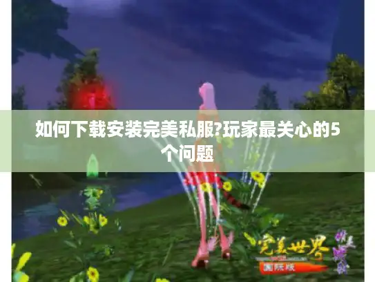 如何下载安装完美私服?玩家最关心的5个问题