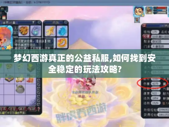 梦幻西游真正的公益私服,如何找到安全稳定的玩法攻略?
