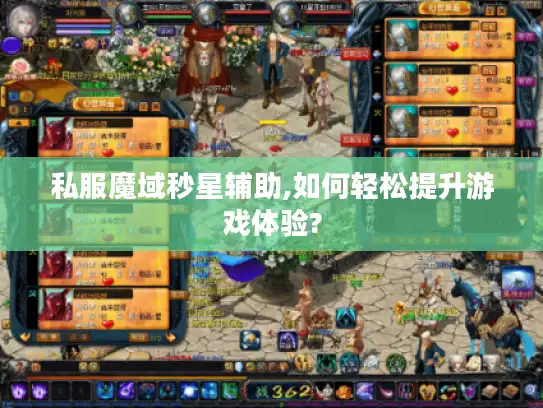 私服魔域秒星辅助,如何轻松提升游戏体验?