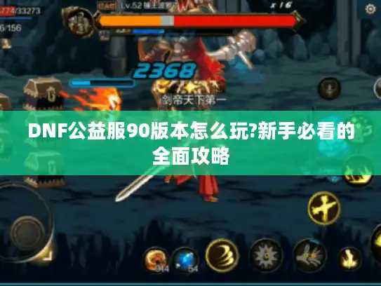 DNF公益服90版本怎么玩?新手必看的全面攻略 DNF公益服90版本怎么玩?新手必看的全面攻略