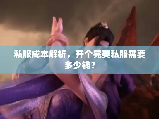 私服成本解析，开个完美私服需要多少钱？