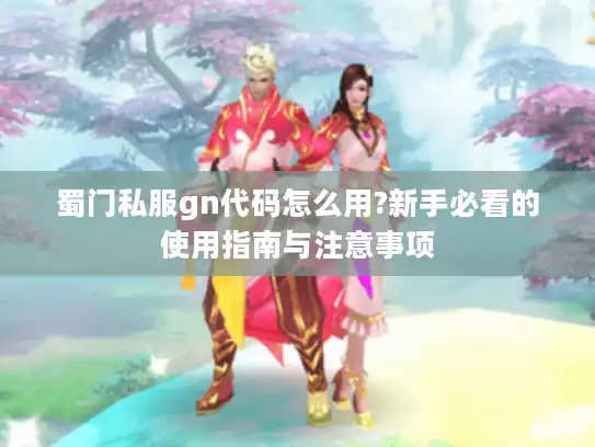 蜀门私服gn代码怎么用?新手必看的使用指南与注意事项