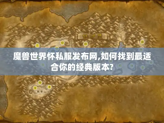 魔兽世界怀私服发布网,如何找到最适合你的经典版本?