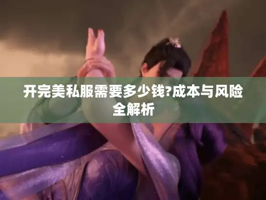 开完美私服需要多少钱?成本与风险全解析