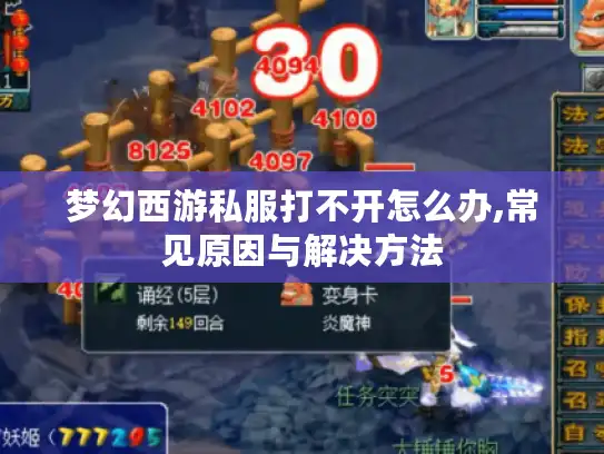 梦幻西游私服打不开怎么办,常见原因与解决方法