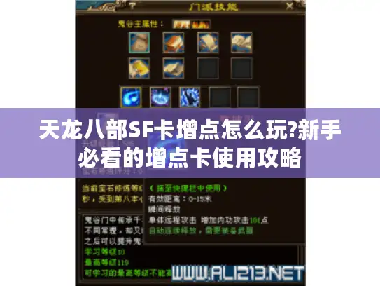天龙八部SF卡增点怎么玩?新手必看的增点卡使用攻略