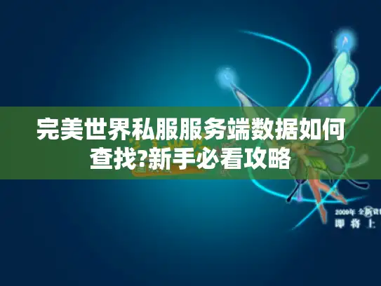 完美世界私服服务端数据如何查找?新手必看攻略