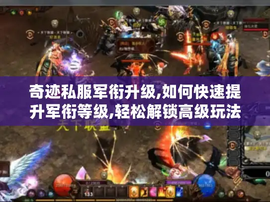 奇迹私服军衔升级,如何快速提升军衔等级,轻松解锁高级玩法?
