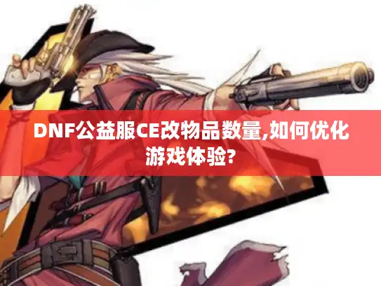 DNF公益服CE改物品数量,如何优化游戏体验?