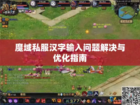 魔域私服汉字输入问题解决与优化指南