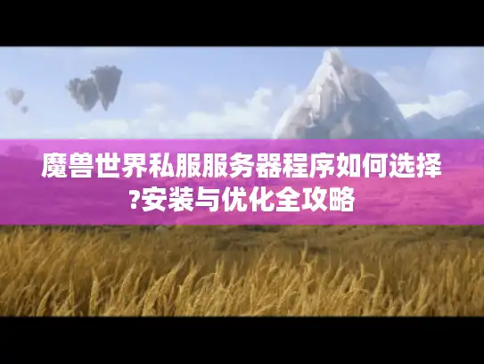 魔兽世界私服服务器程序如何选择?安装与优化全攻略