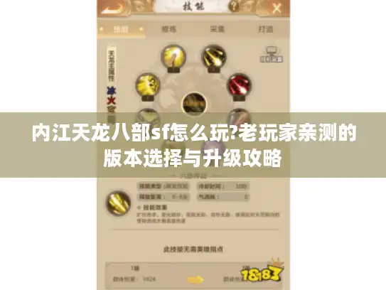 内江天龙八部sf怎么玩?老玩家亲测的版本选择与升级攻略