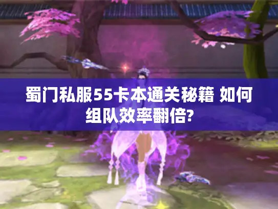 蜀门私服55卡本通关秘籍 如何组队效率翻倍?