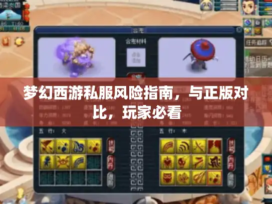 梦幻西游私服风险指南，与正版对比，玩家必看