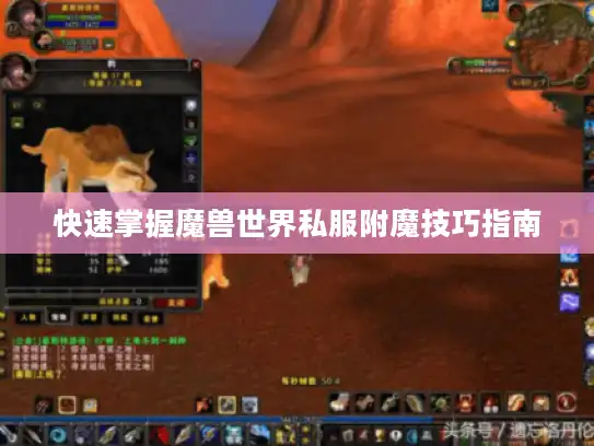 快速掌握魔兽世界私服附魔技巧指南
