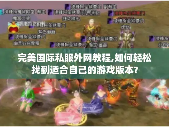 完美国际私服外网教程,如何轻松找到适合自己的游戏版本?