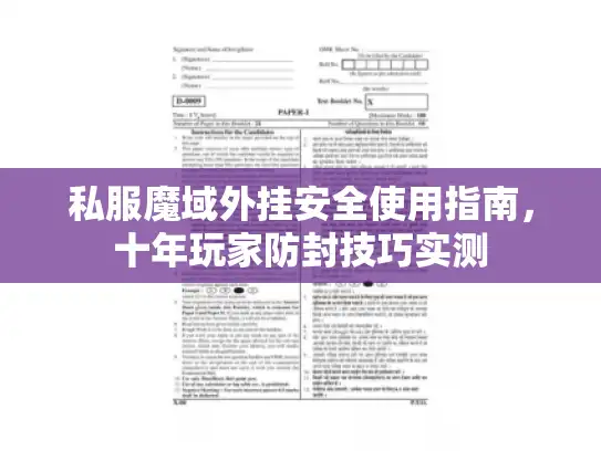 私服魔域外挂安全使用指南，十年玩家防封技巧实测